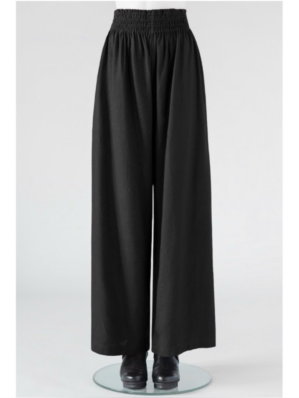 Kaliyana Black Linen Blend Palazzo Pants Large Like New!